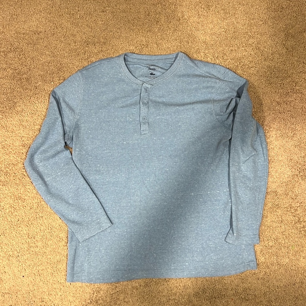 G.H. Bass & Co. Light Blue Long Sleeve Henley